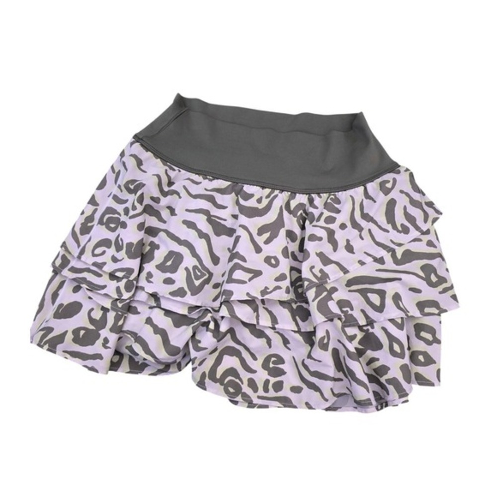OFFLINE by Aerie Women XS Leopard Tiered‎ Ruffle Athletic Tennis Skort